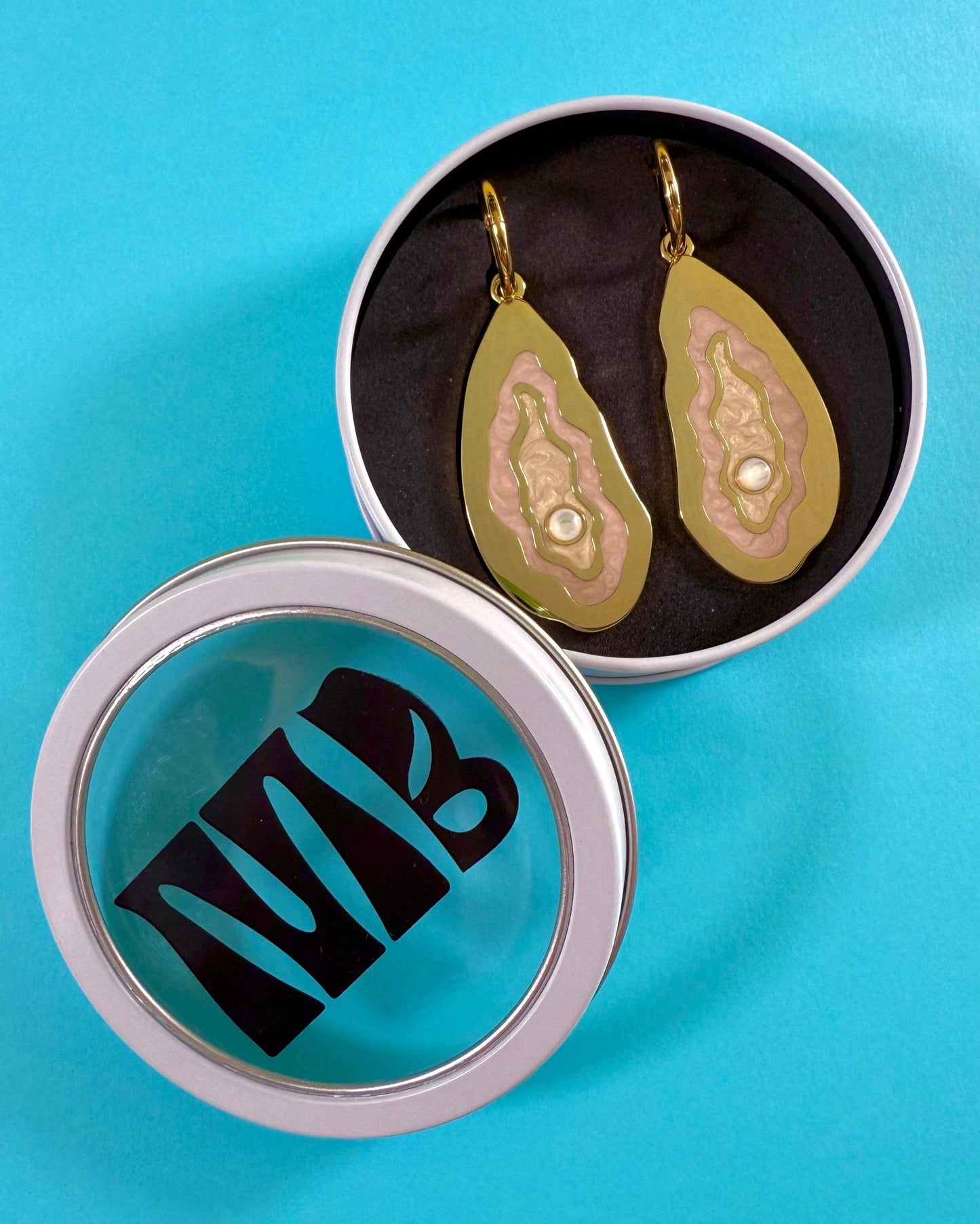 Oyster Hoop Earrings