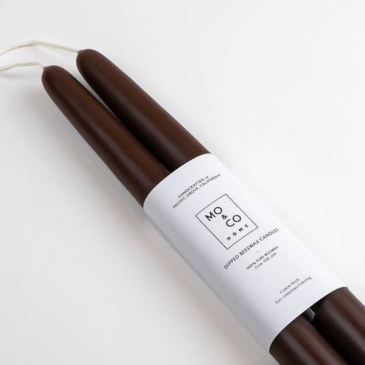 Beeswax Dipped Candles | Chestnut