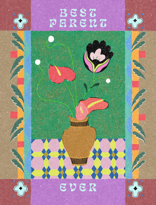 Decorative Best Parent Ever Card