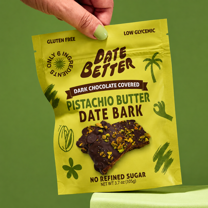 Pistachio Butter Date Bark
