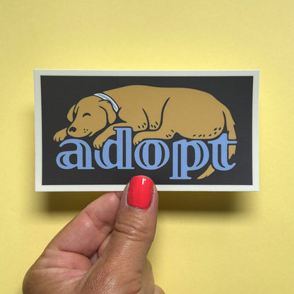 Animal Adoption Dog Sticker
