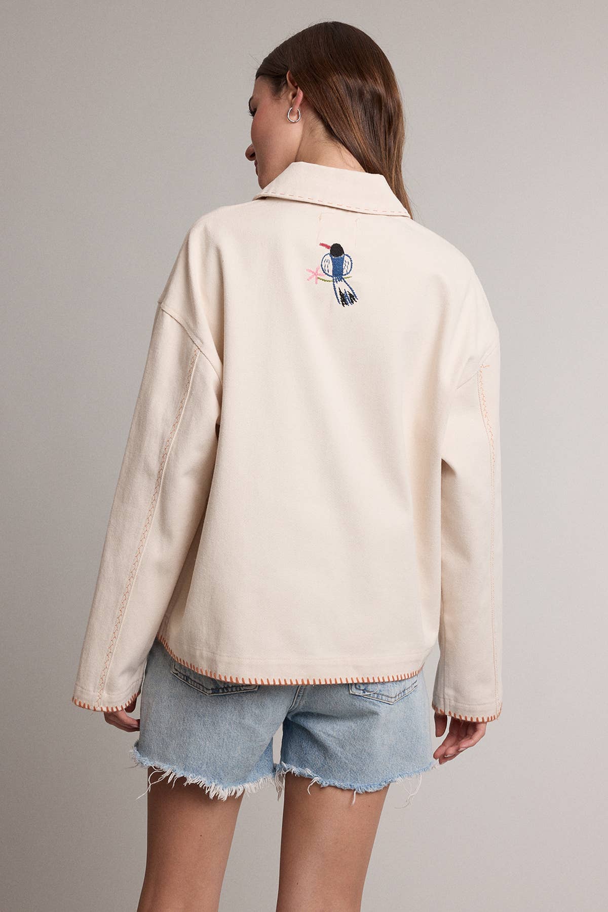 A Little Birdy Told Me Utility Shacket