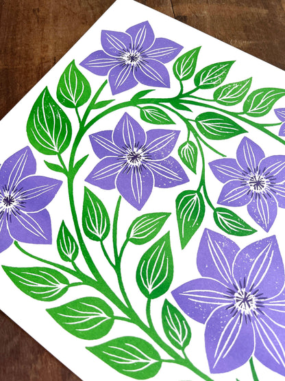Garden Series Print | Clematis
