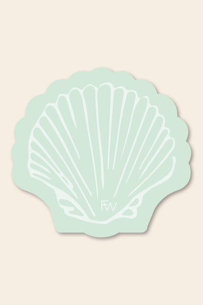 Seafoam Seashell Sticker