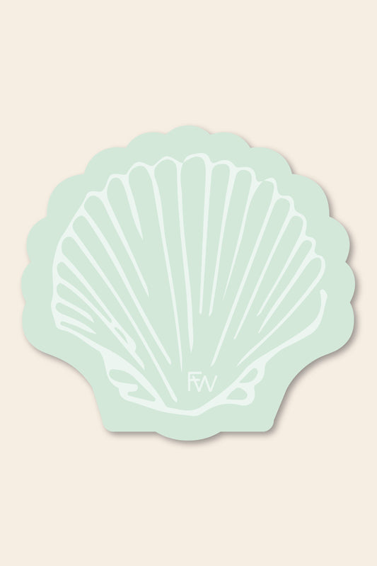 Seafoam Seashell Sticker