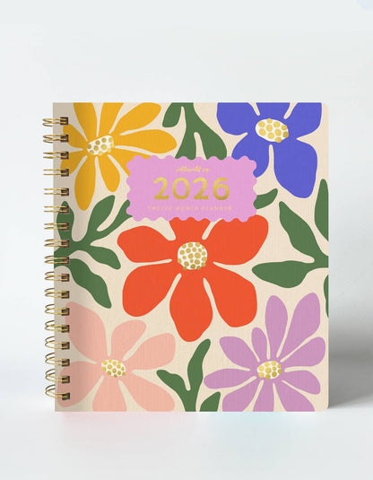 2026 Fullsize Softcover Planner | Primary Blooms