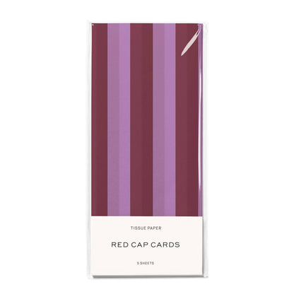 Tissue Paper Pack | Eggplant and Lilac Stripes
