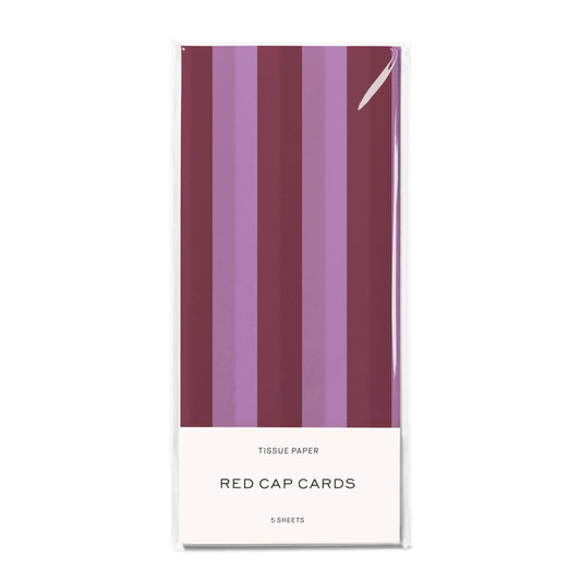 Tissue Paper Pack | Eggplant and Lilac Stripes