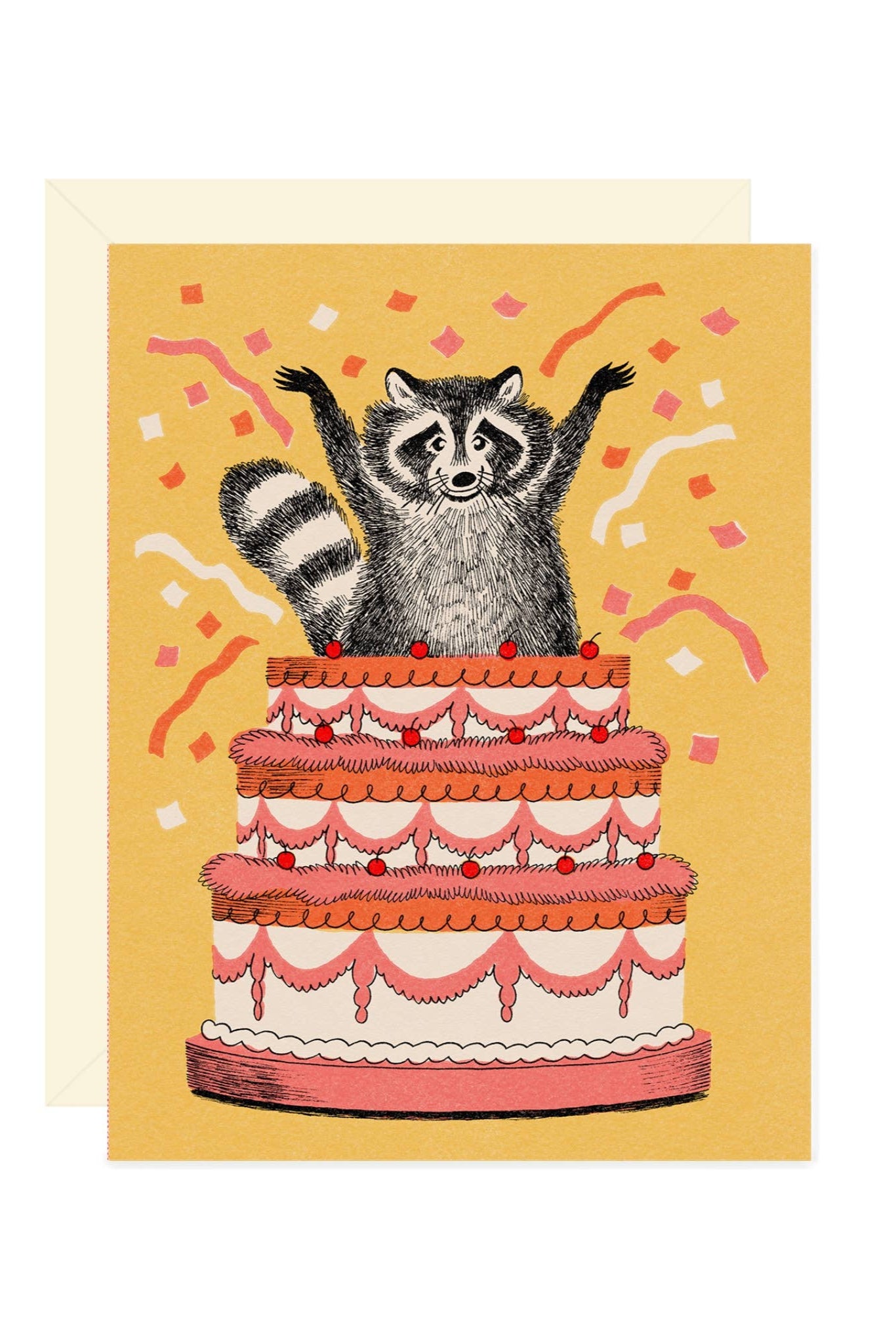Raccoon Birthday Card