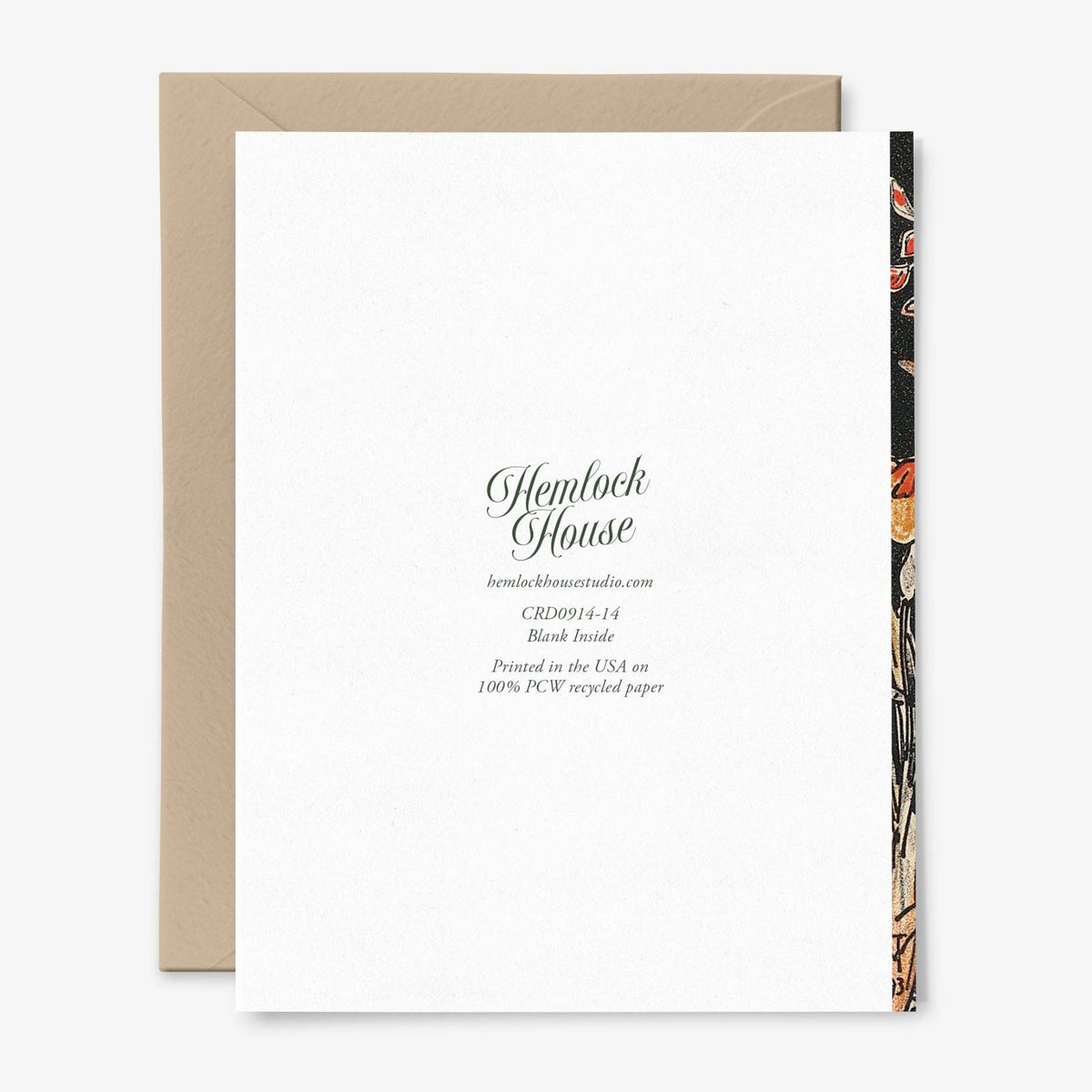Bashful Swan Blank Card
