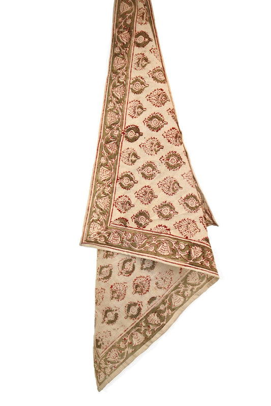 Kalamkari Cotton Bandana | Pine