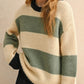 Twin Flame Oversized Sweater | Sage + Navy