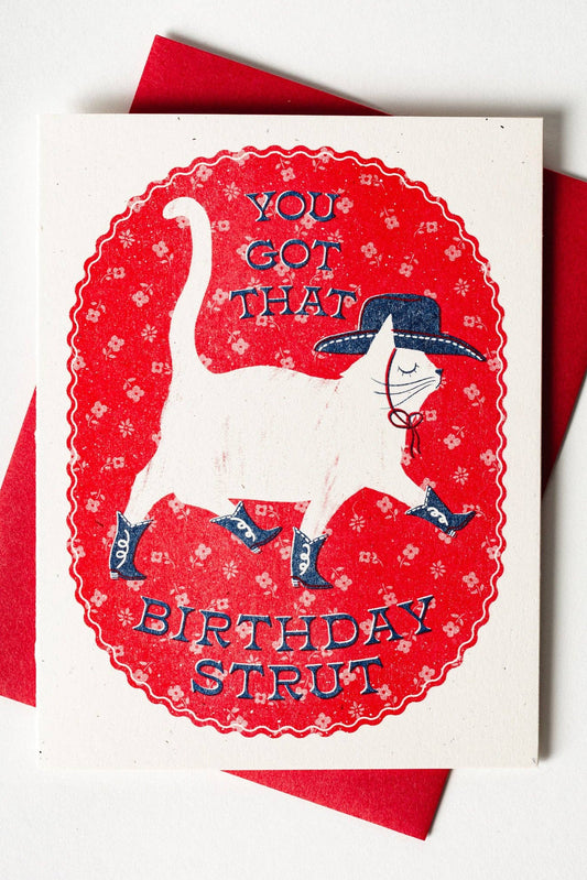 Birthday Strut Card