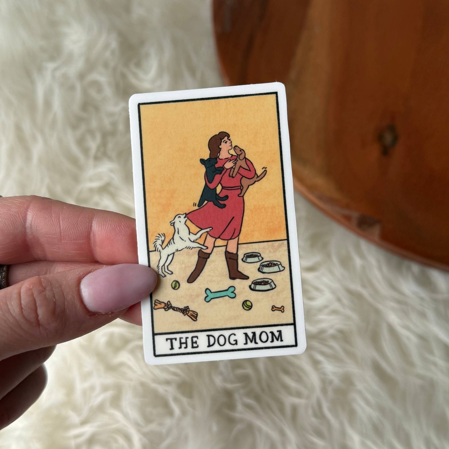 The Dog Mom Tarot Sticker