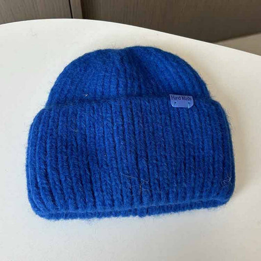 Foldover Knit Beanie | Blue