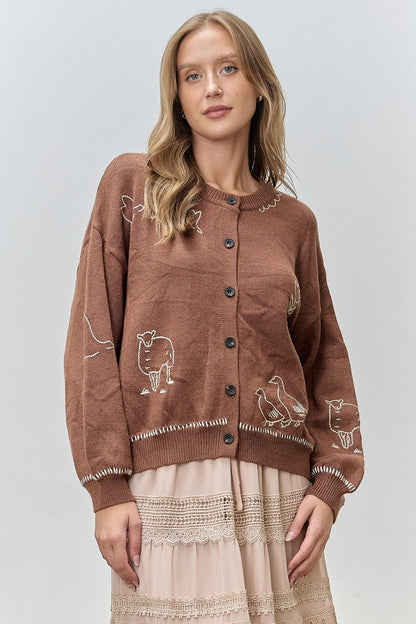 Countryside Cardigan | Brown