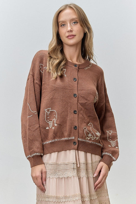 Countryside Cardigan | Brown