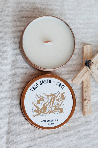 Palo Santo + Sage Candle | Travel Tin