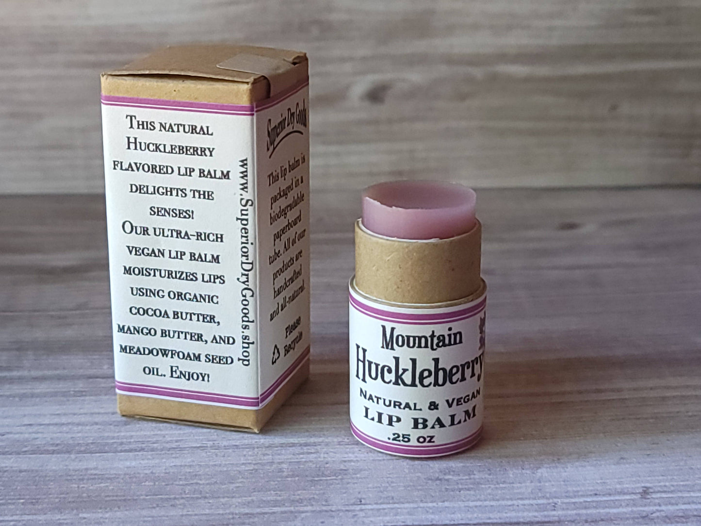Mountain Huckleberry Lip Balm | Paperboard Tube