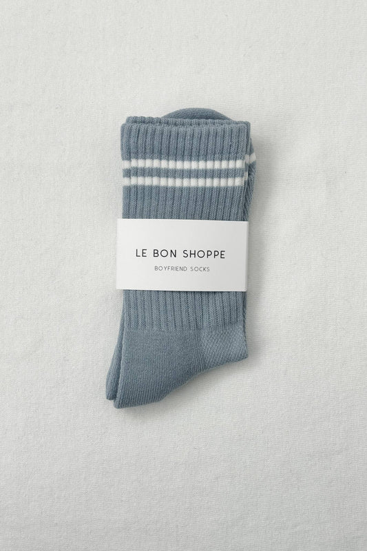 Boyfriend Socks | Blue Grey