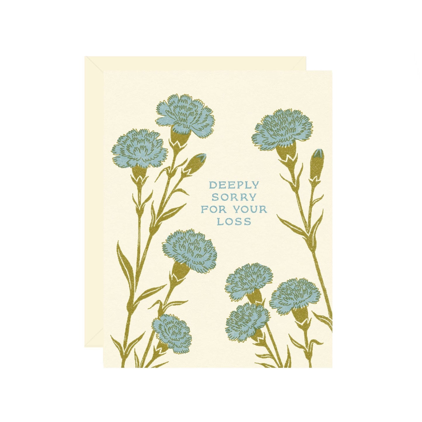 Carnations Sympathy Card