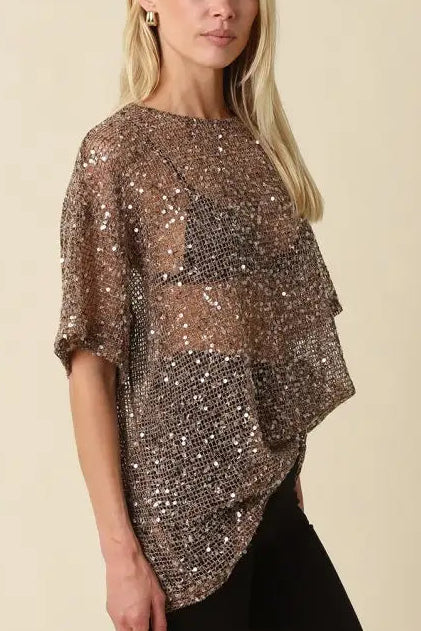 Party Trick Sequin Top