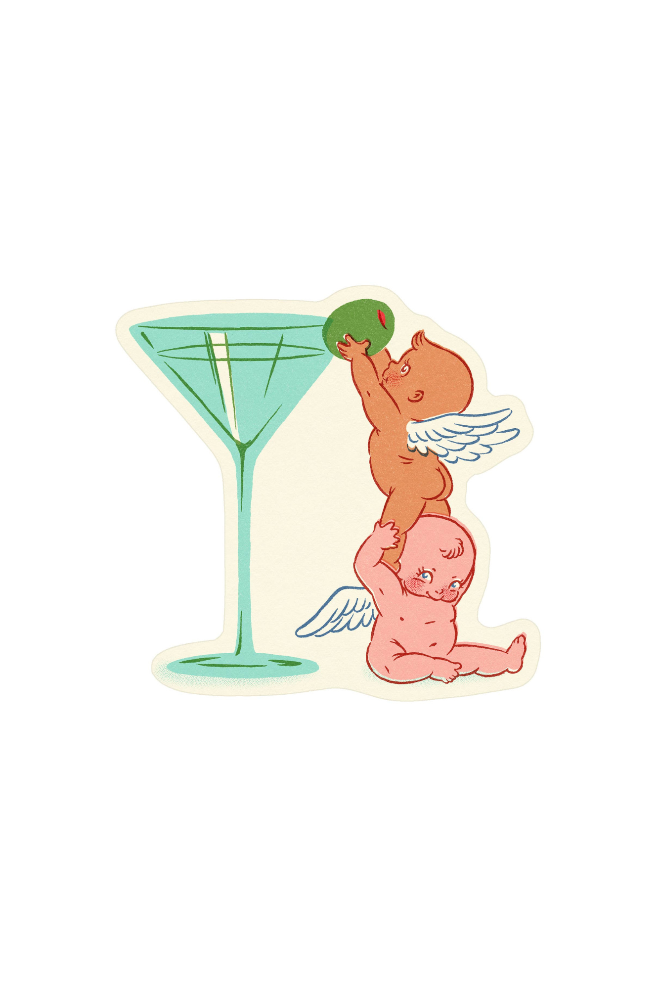 Martini Olive Friends Sticker