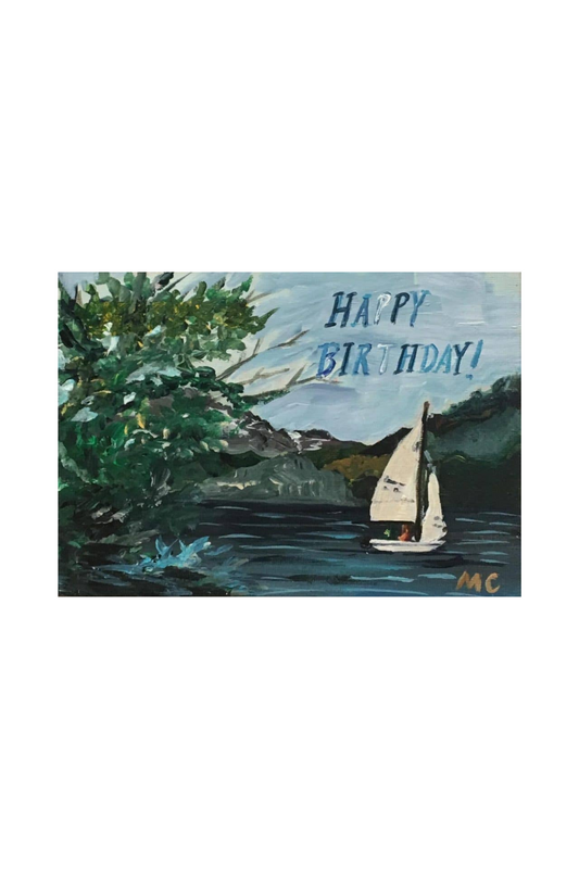 Happy Birthday Sailboat Card