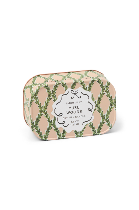 Cherie Tin Candle | Yuzu Woods