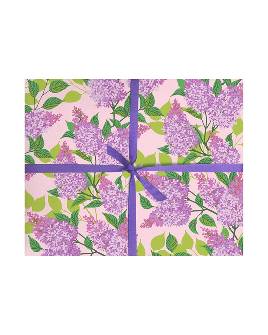 Lilacs Rolled Gift Wrap