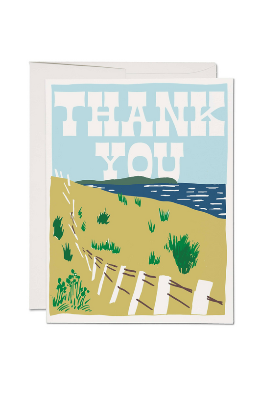 Seaside Thanks Card