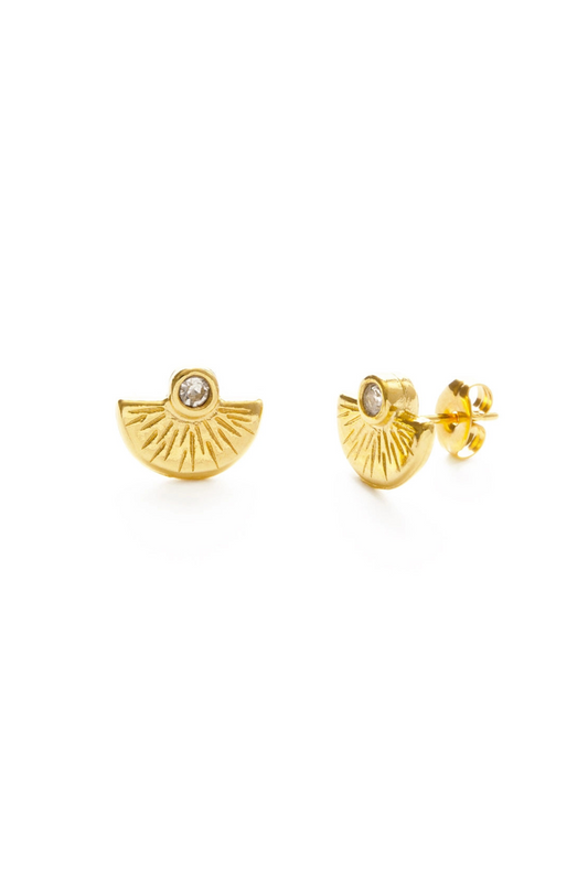 Sunset Stud Earrings | Crystal