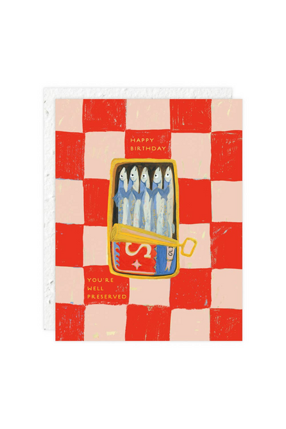 Sardines Birthday Card