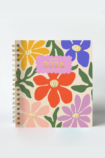 2026 Fullsize Softcover Planner | Primary Blooms