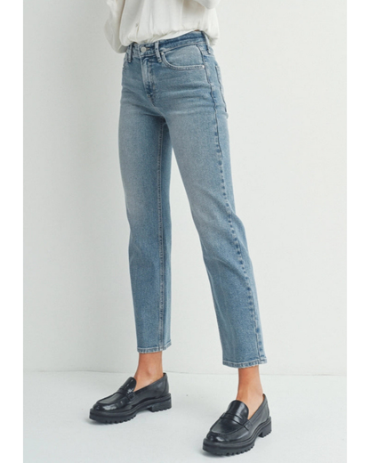 Clean Break Straight Denim | Medium Wash