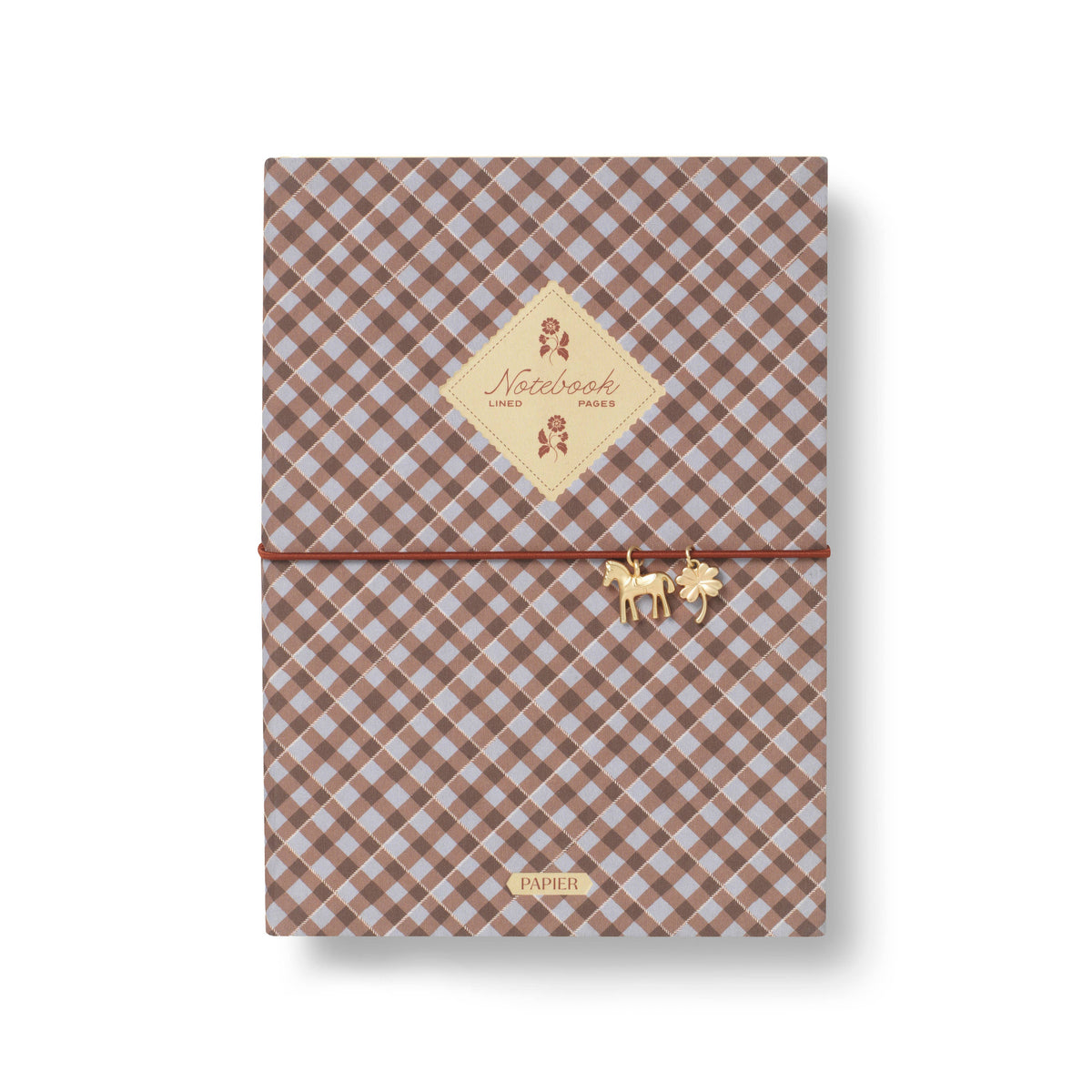 Charm Lined Notebook | Petals & Plaid