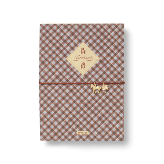 Charm Lined Notebook | Petals & Plaid