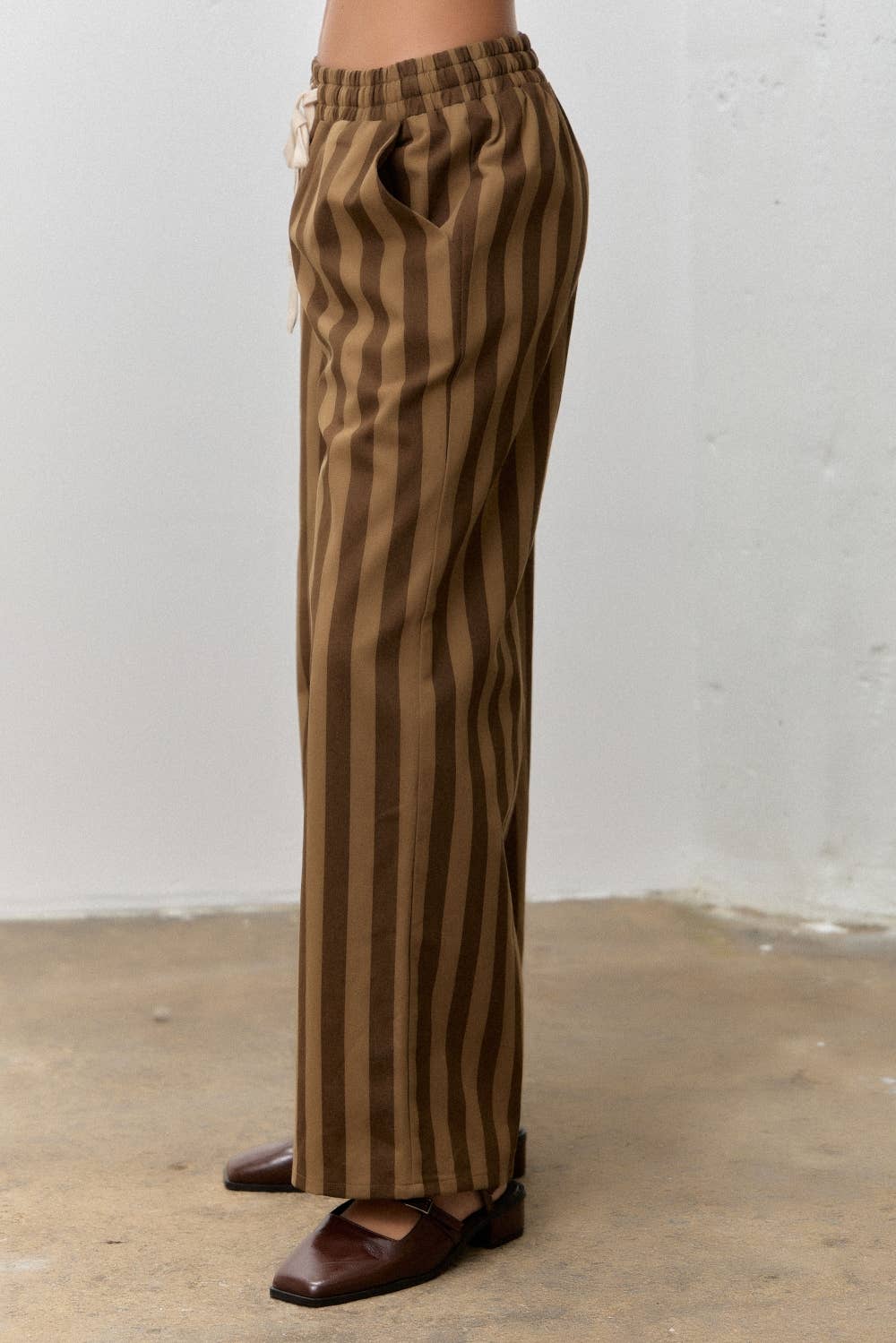 Brown + Mocha Stripe Pants