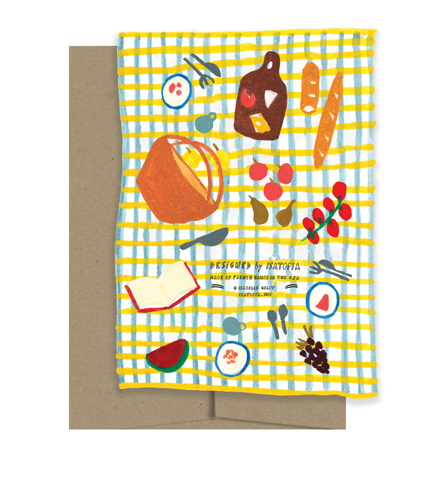 Picnic Die Cut Card