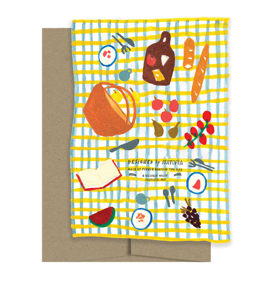 Picnic Die Cut Card