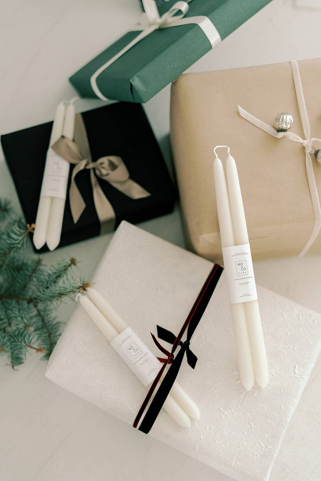 Beeswax Dipped Candles | Natural White