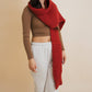 Waffle Knit Scarf | Raspberry