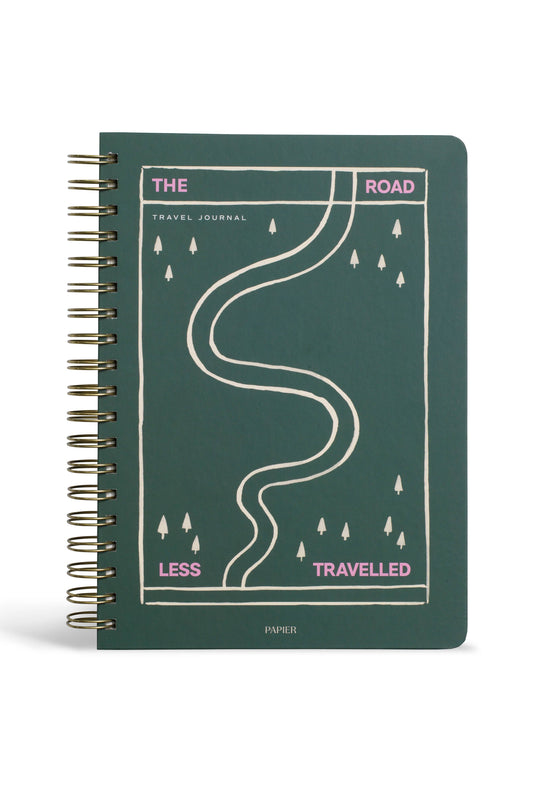 Hardcover Spiral Travel Journal