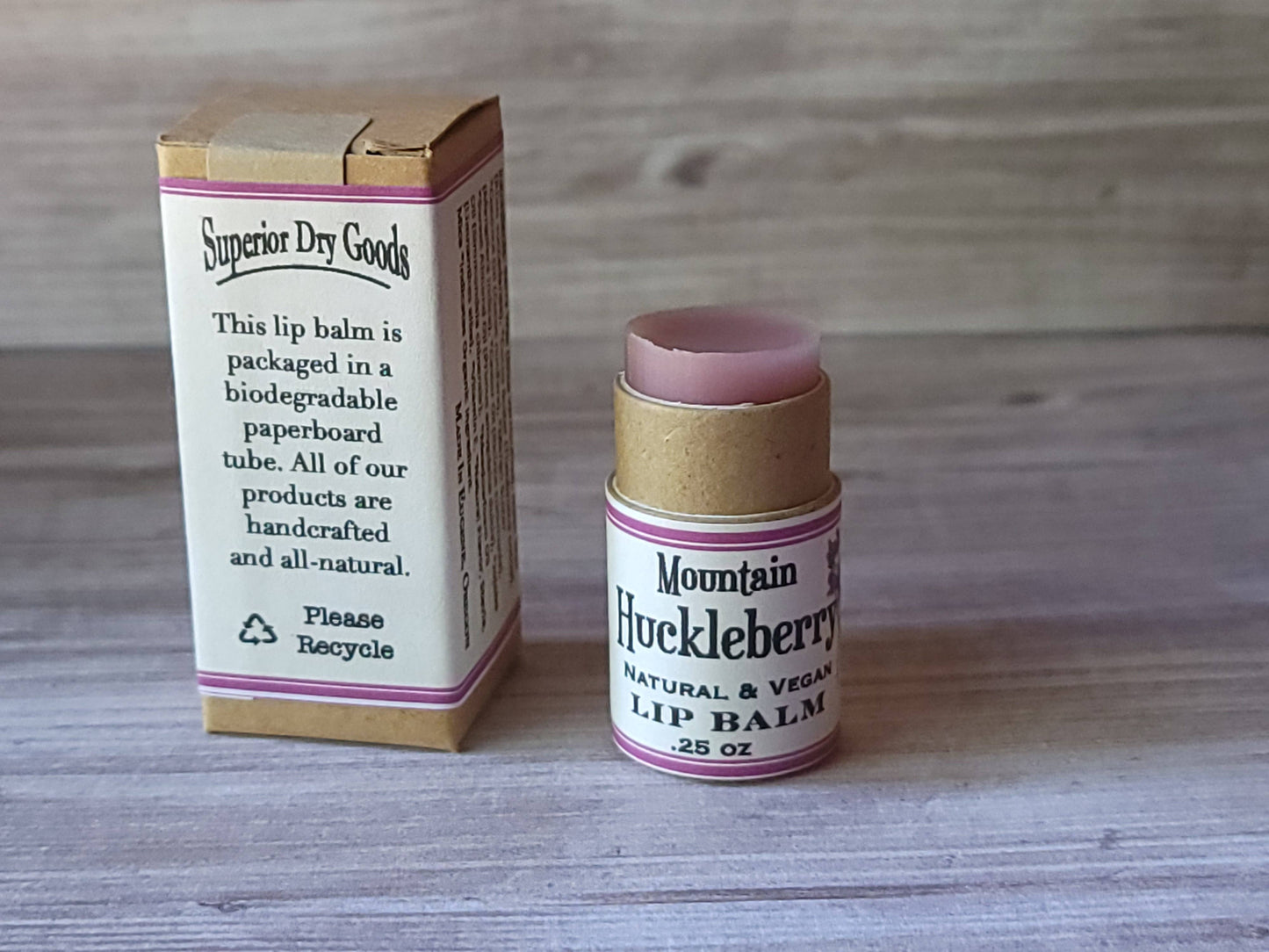 Mountain Huckleberry Lip Balm | Paperboard Tube