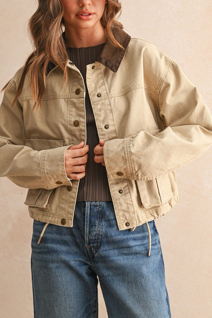 Frankie Cropped Barn Shacket