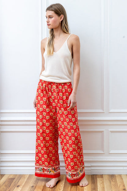 Havana Blooms Pull On Pants