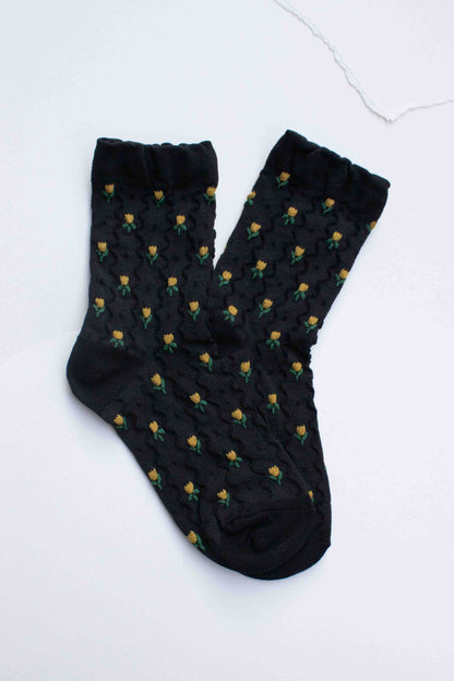 Mini Tulip Socks | Black