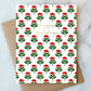 Block Print Floral Holiday Card