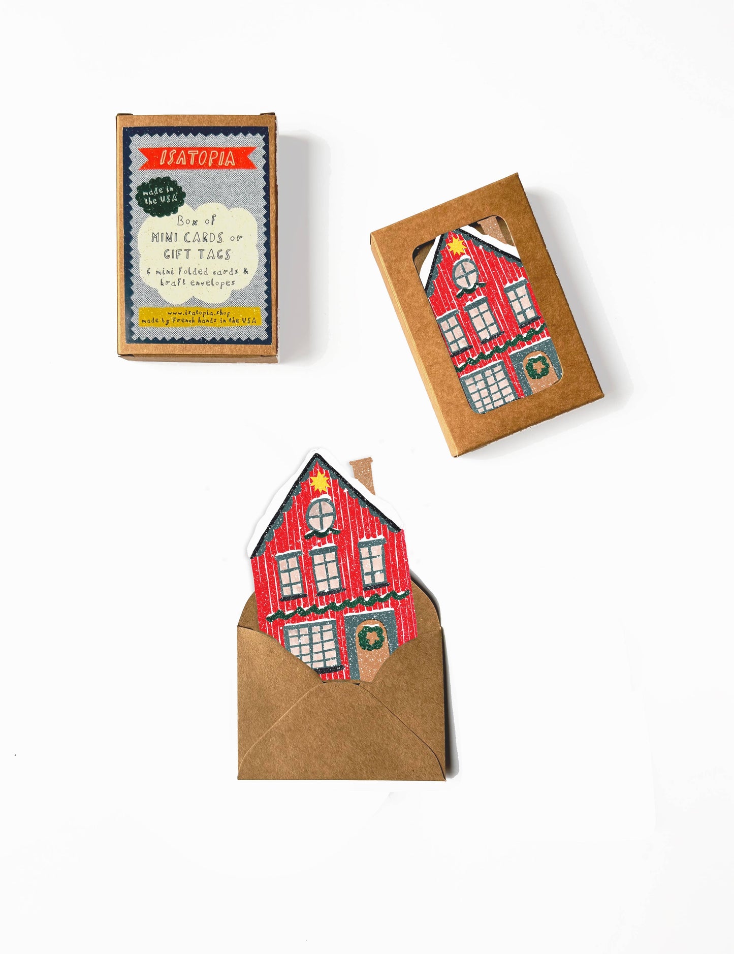 Red Cottage Mini Cards | Box of 6