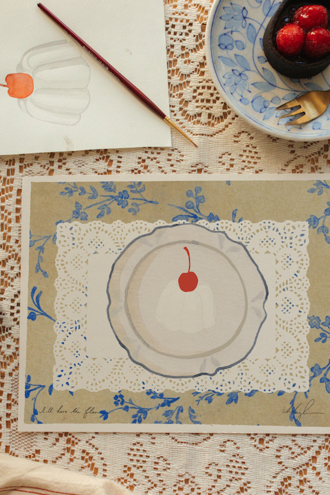 I'll Have The Flan Art Print | 8.5 x 11